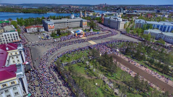 Бессмертный полк. Иркутск, 2017 год