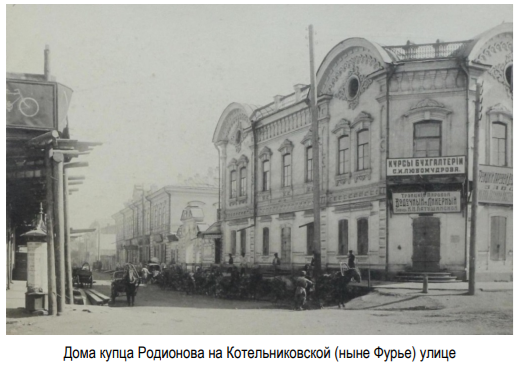 Дом С.Н. Родионова на Котельниковской улице