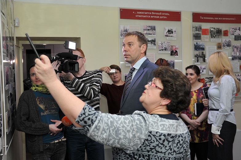 1 апреля 2014 года. В. Кондрашов в музее Поста №1