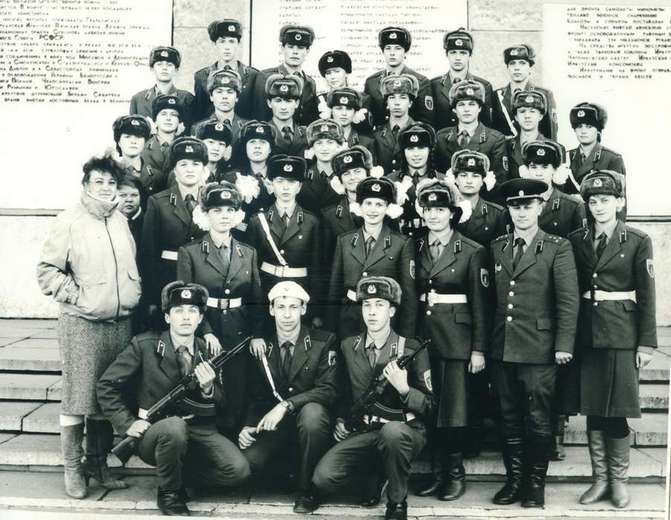 Октябрь 1988 года. Юнармейцы школы №28 г. Иркутска